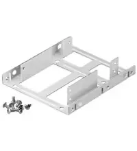 Logilink AD0010 drive bay panel 2x 3.5" Bezel panel Black