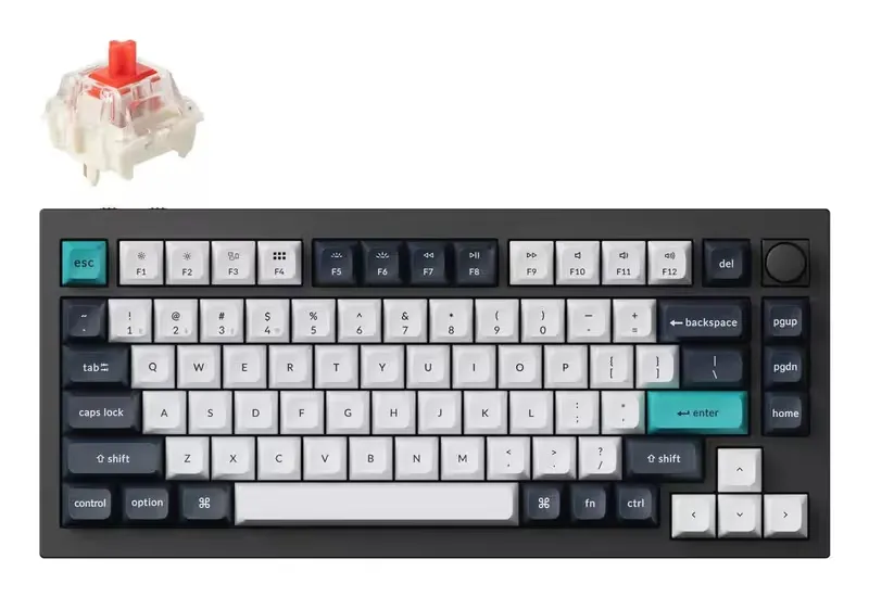 Keychron Q1 Max Wireless, RGB, Carbon Black, Q1M-M1