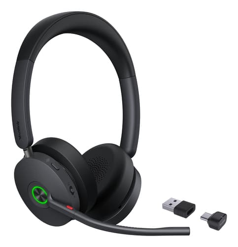 Yealink BH74 UC USB-C/A Wireless Head-band Office/Call center USB Type-C USB Type-A Bluetooth Black