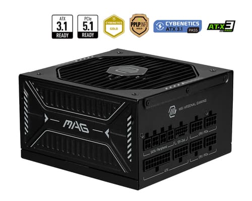 MSI MAG A850GLS PCIE5 power supply unit 850 W 24-pin ATX ATX Black