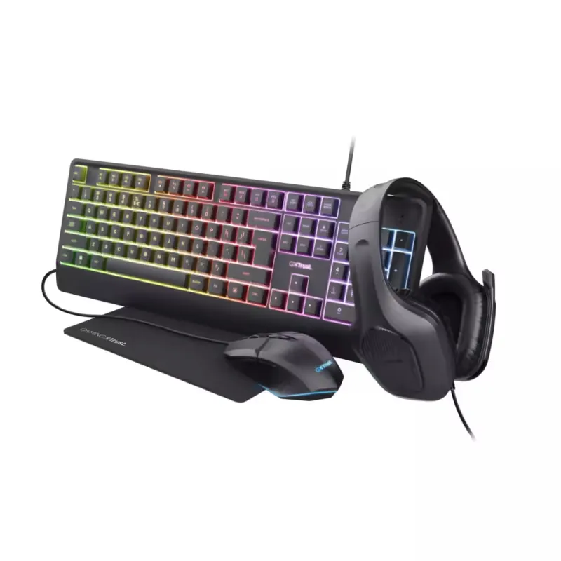 Trust Klaviatūros ir pelės rinkinys GXT792 Quadrox 4-in-1