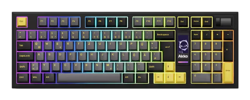 KEYBOARD WRL 5098B/Black/Gold 6925758631921 Akko