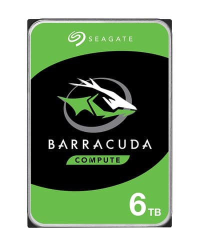 Seagate Barracuda 6TB hard drive 5400 RPM 256 MB 3.5" Serial ATA III