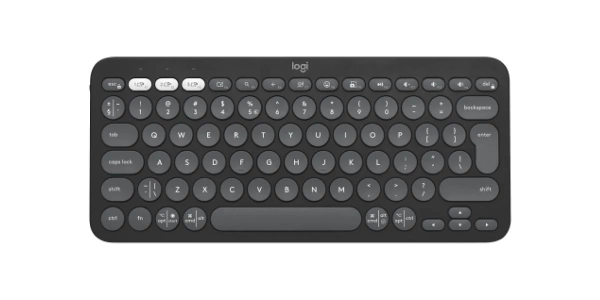 Logitech Pebble Keys 2 K380s (Tonal Graphite) US International
