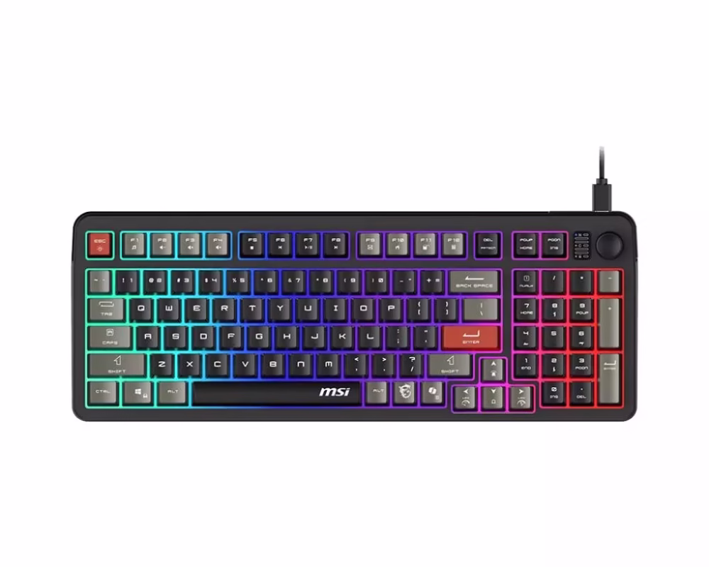 MSI Forge GK110 Gaming USB Qwerty US English Black
