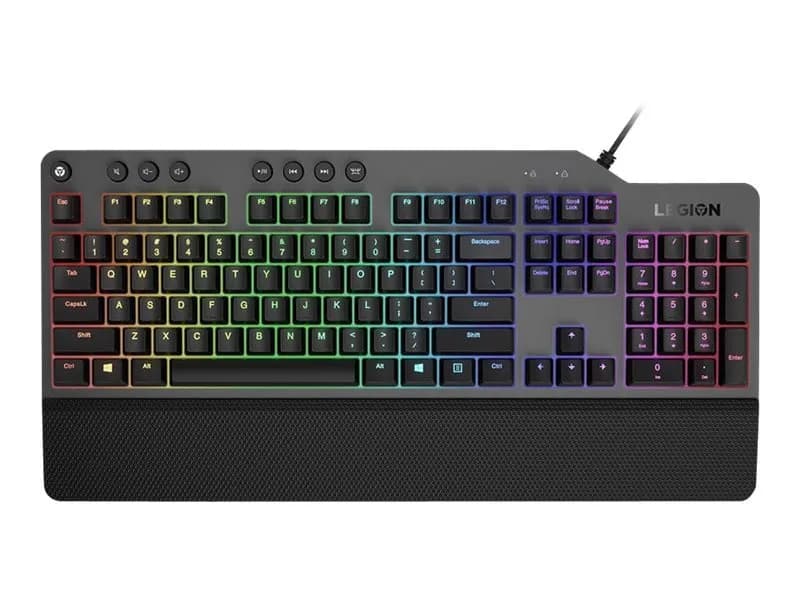 Lenovo Legion K500 Gaming USB Qwerty US English Black, Grey